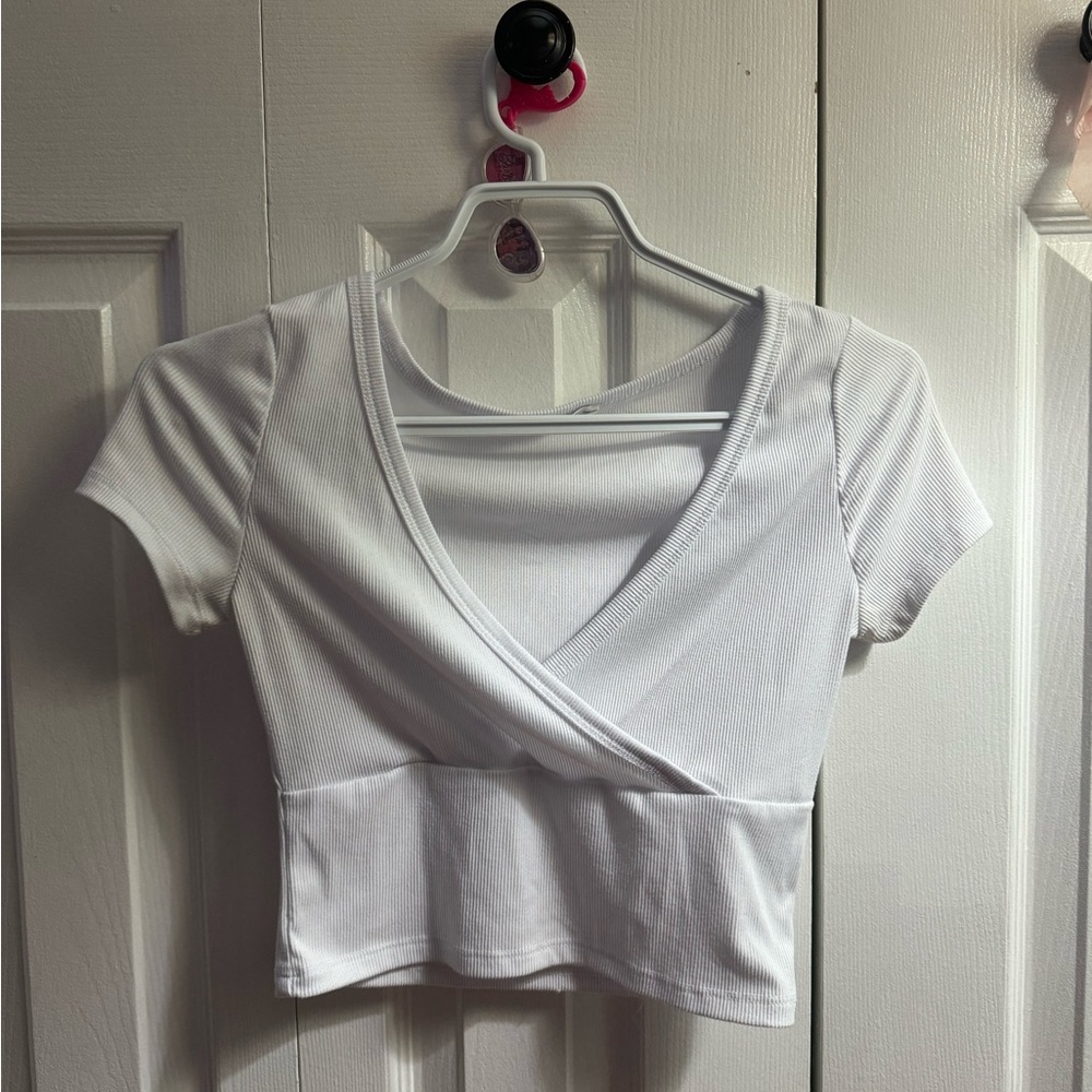 white tee